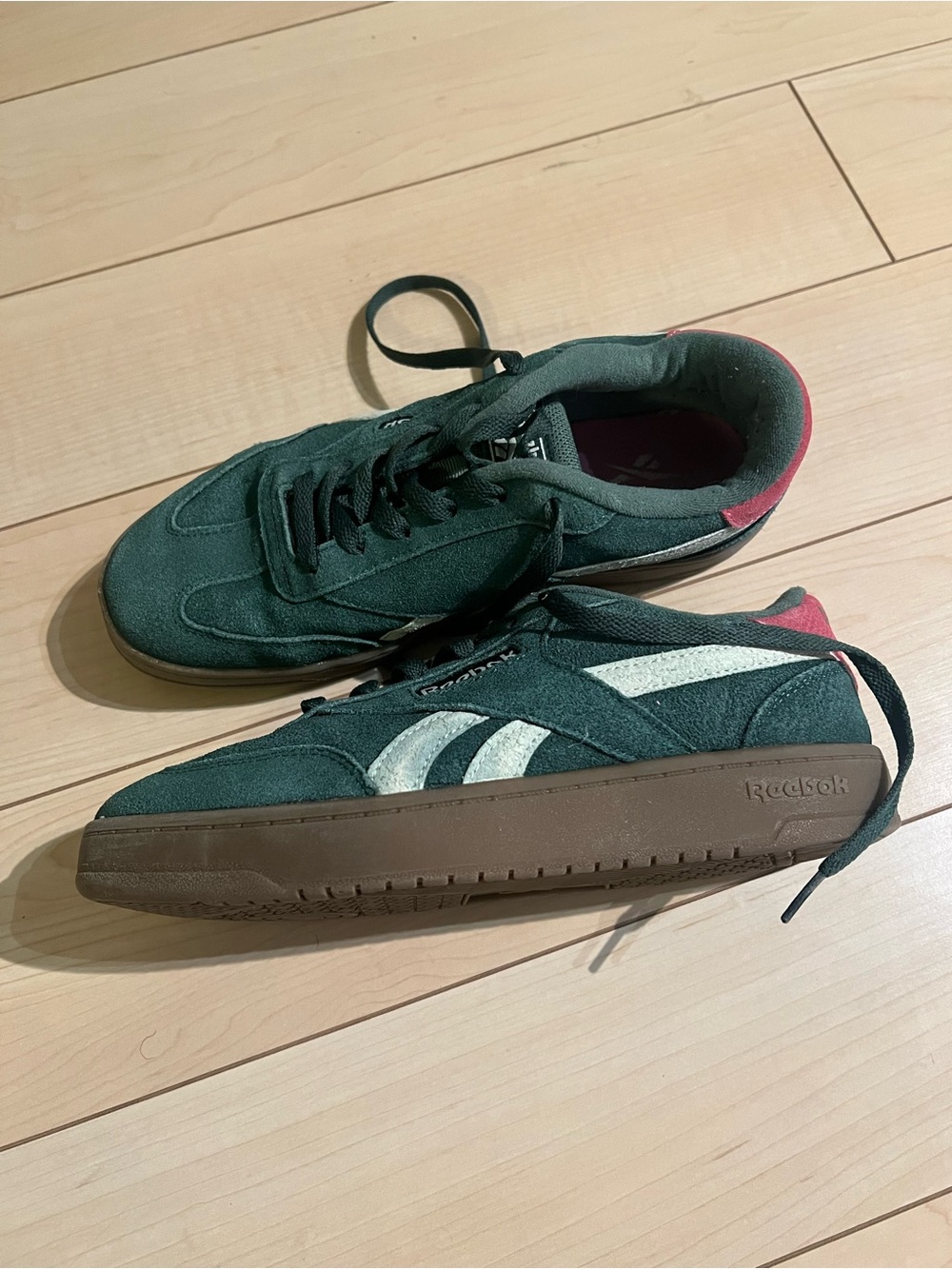 Reebok Women’s Classic Suede Sneakers in Dark Green